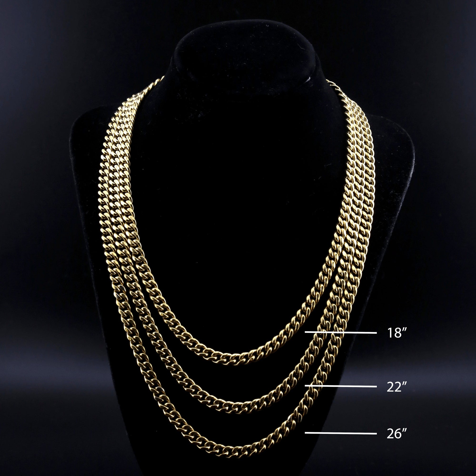 Cuban Link Chain in Gold - 10mm
