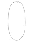 White Gold Rope Chain - 3mm