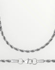 White Gold Rope Chain - 3mm