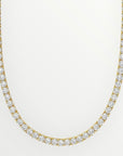 Round Cut Tennis Chain in Gold - 5mm