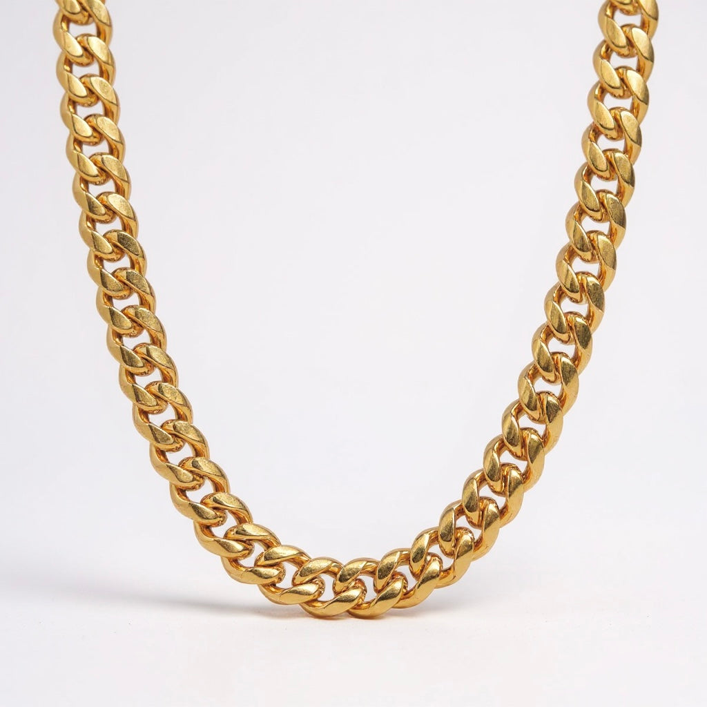 Cuban Link Chain in Gold - 12mm