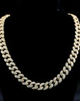 Iced Cuban Link Chain in Gold - 12mm