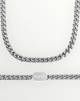 Cuban Link Chain in White Gold - 6mm