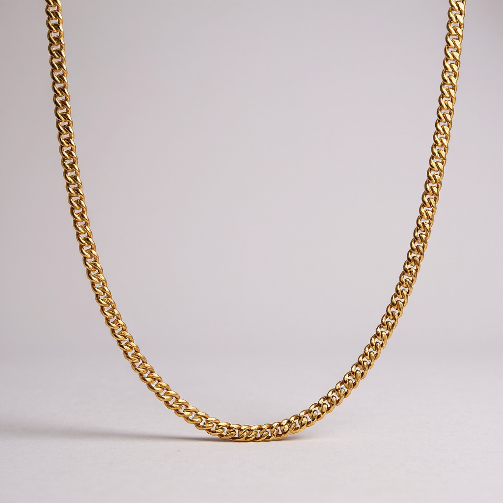 Cuban Link Chain in Gold - 4mm