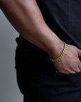 zerno Cuban Link Bracelet in Gold - 8mm
