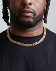 zerno Cuban Link Chain in Gold - 12mm