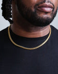 zerno Cuban Link Chain in Gold - 6mm