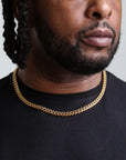 zerno Cuban Link Chain in Gold - 8mm