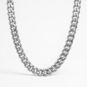 zerno Cuban Link Chain in White Gold - 10mm