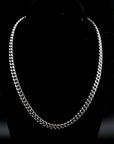 zerno Cuban Link Chain in White Gold - 6mm