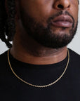 zerno Gold Rope Chain - 3mm