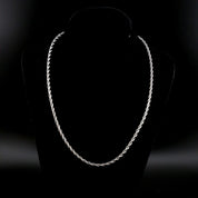 zerno White Gold Rope Chain - 3mm