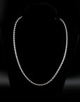 zerno White Gold Rope Chain - 3mm