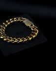 zerno Cuban Link Bracelet in Gold - 12mm