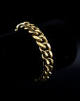 zerno Cuban Link Bracelet in Gold - 12mm