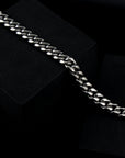 zerno Cuban Link Chain in White Gold - 10mm