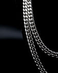 zerno Cuban Link Chain in White Gold - 10mm