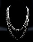 zerno Cuban Link Chain in White Gold - 10mm