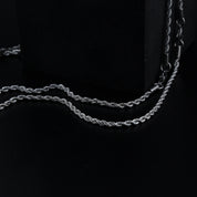 zerno White Gold Rope Chain - 3mm