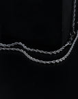zerno White Gold Rope Chain - 3mm