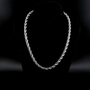 zerno White Gold Rope Chain - 6mm