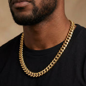 Cuban Link Chain in Gold - 12mm