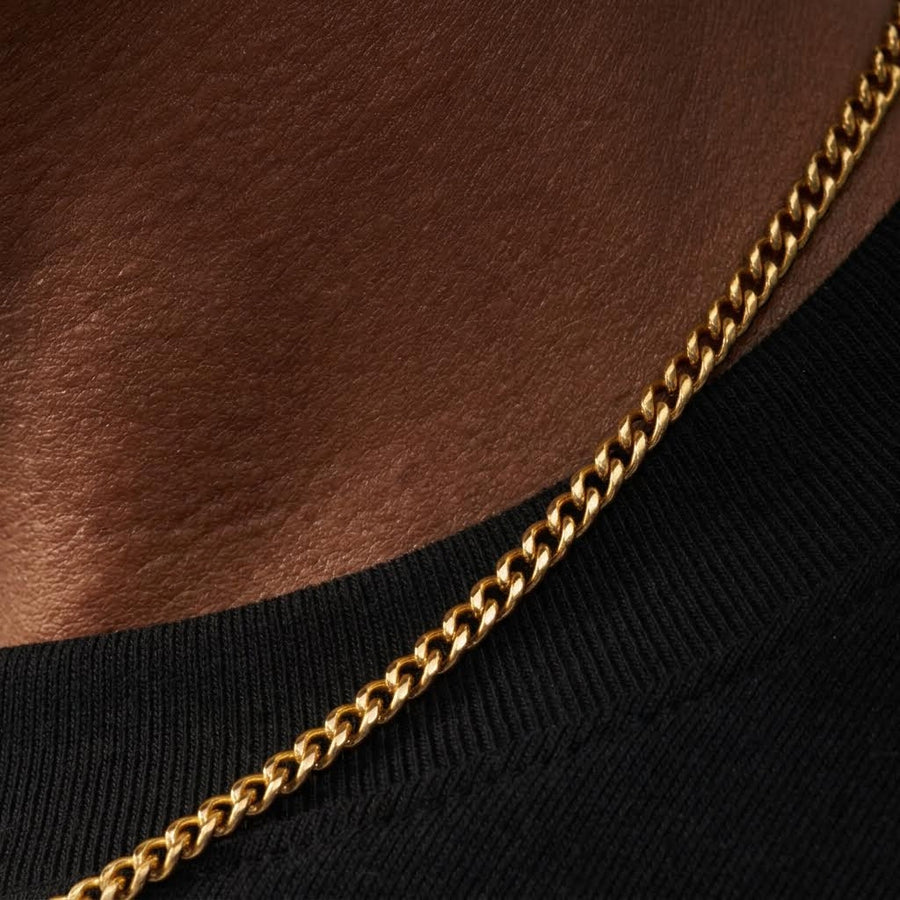 Cuban Link Chain in Gold - 4mm