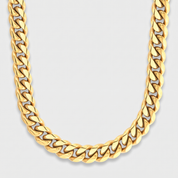 Cuban Link Chain in Gold - 10mm