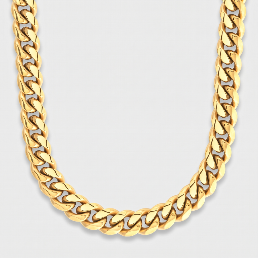 Cuban Link Chain in Gold - 10mm