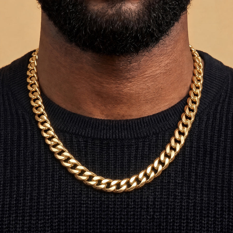 Cuban Link Chain in Gold - 10mm