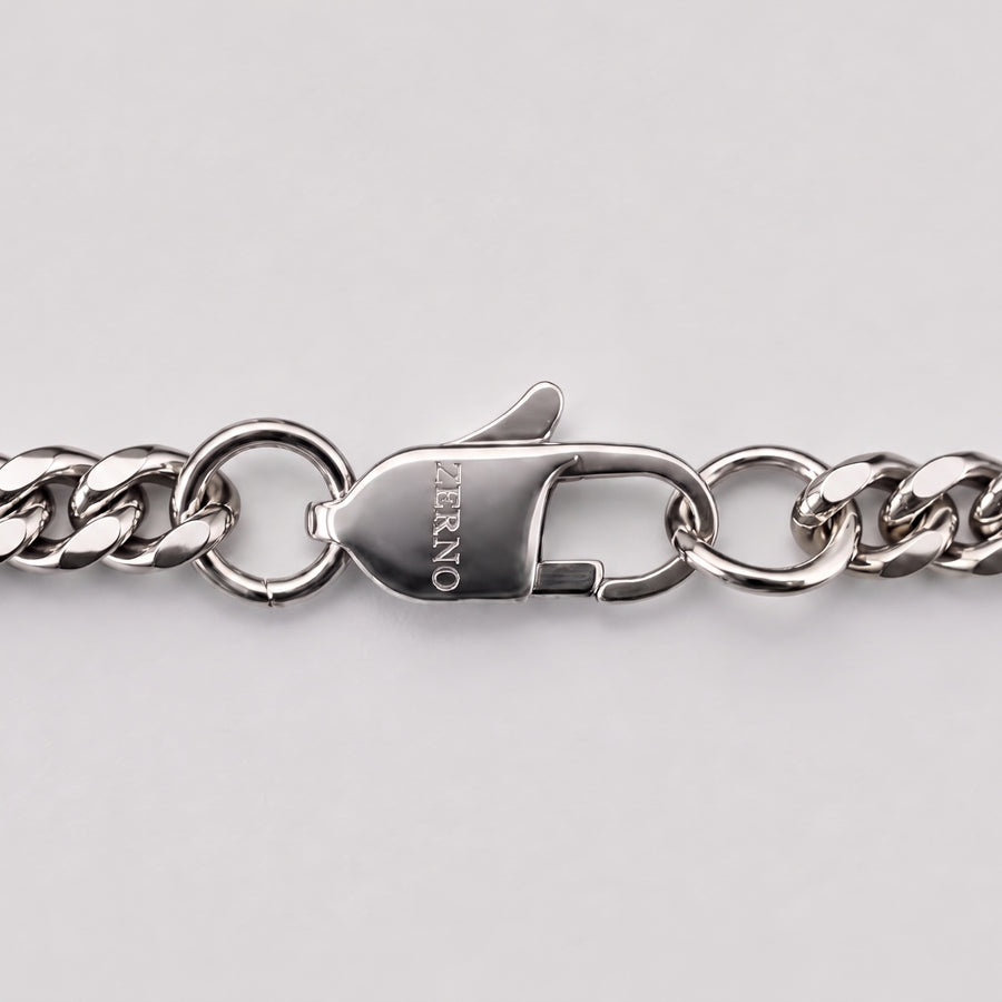 Cuban Link Chain in White Gold - 4mm