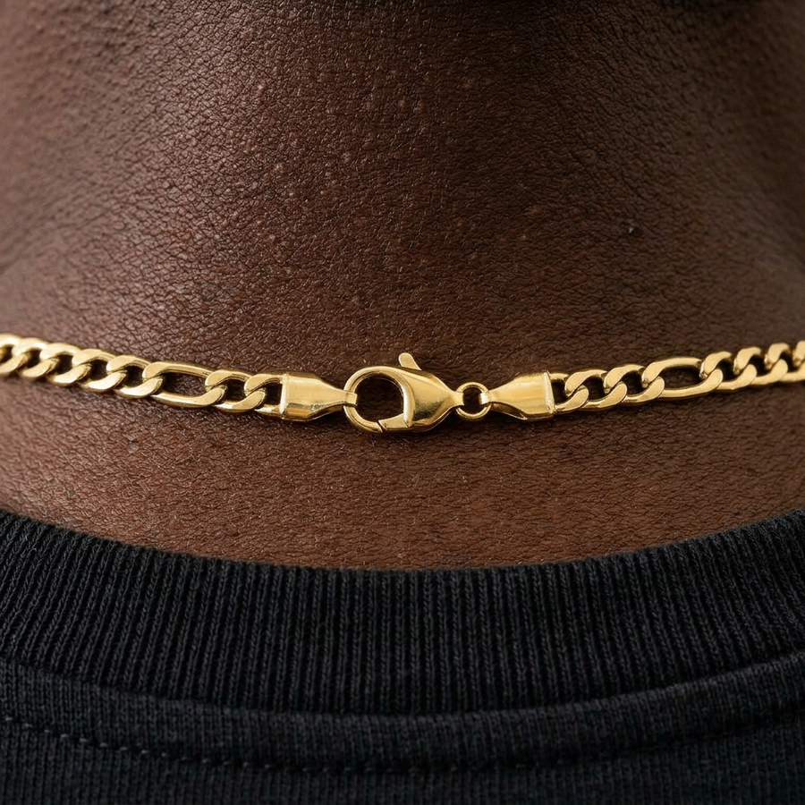 Figaro Chain in Gold - 6mm