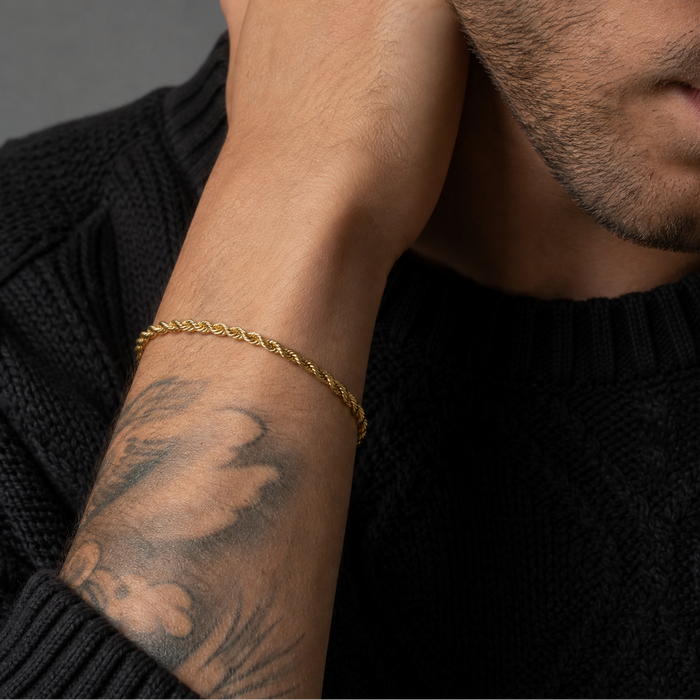 Gold Rope Bracelet - 3mm