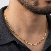 Figaro Chain in Gold - 6mm