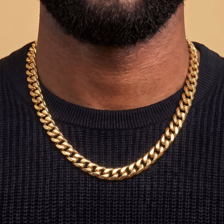 Cuban Link Chain in Gold - 10mm