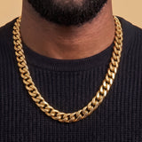 Cuban Link Chain in Gold - 12mm