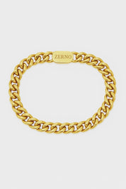 zerno Cuban Link Bracelet in Gold - 8mm