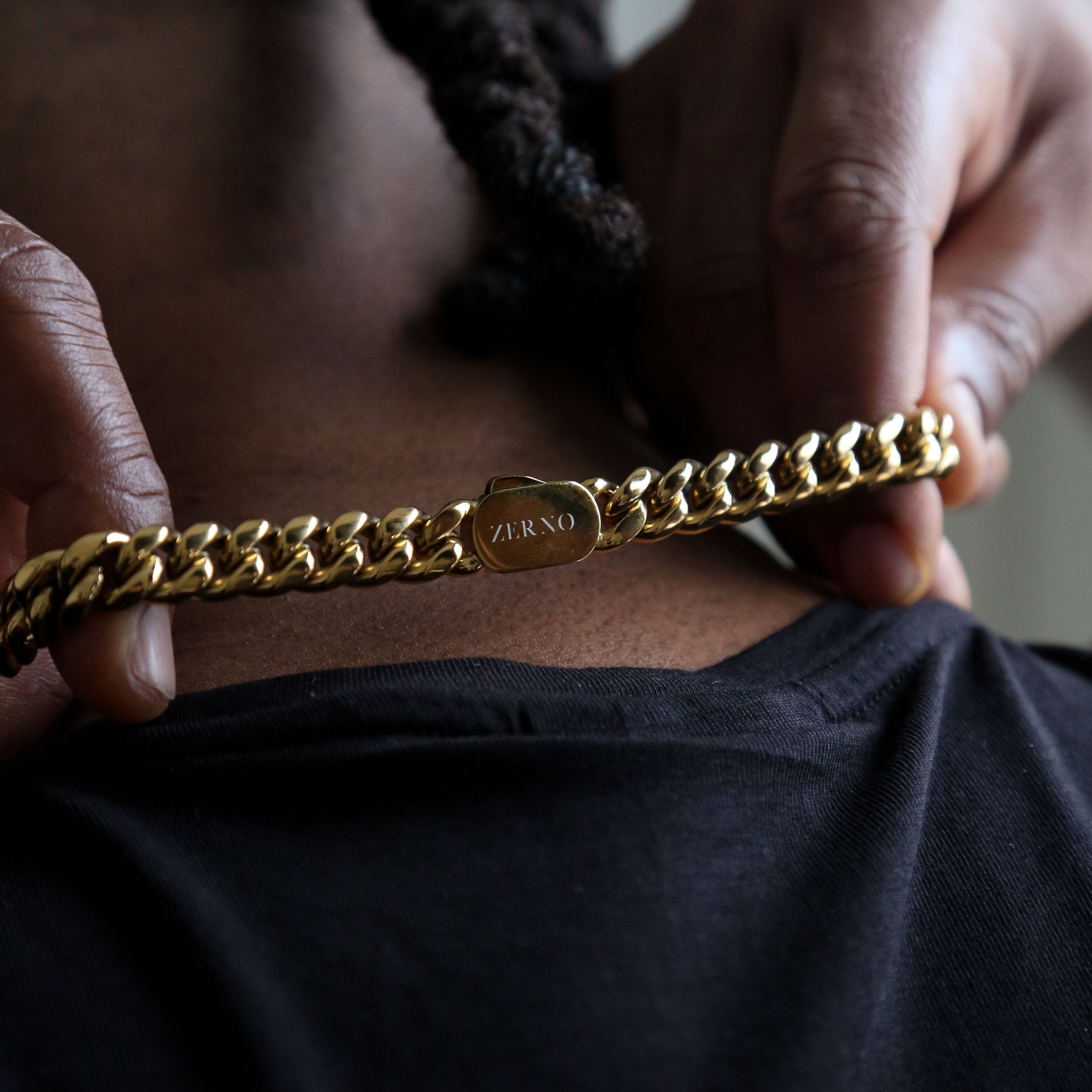 zerno Cuban Link Chain in Gold - 10mm