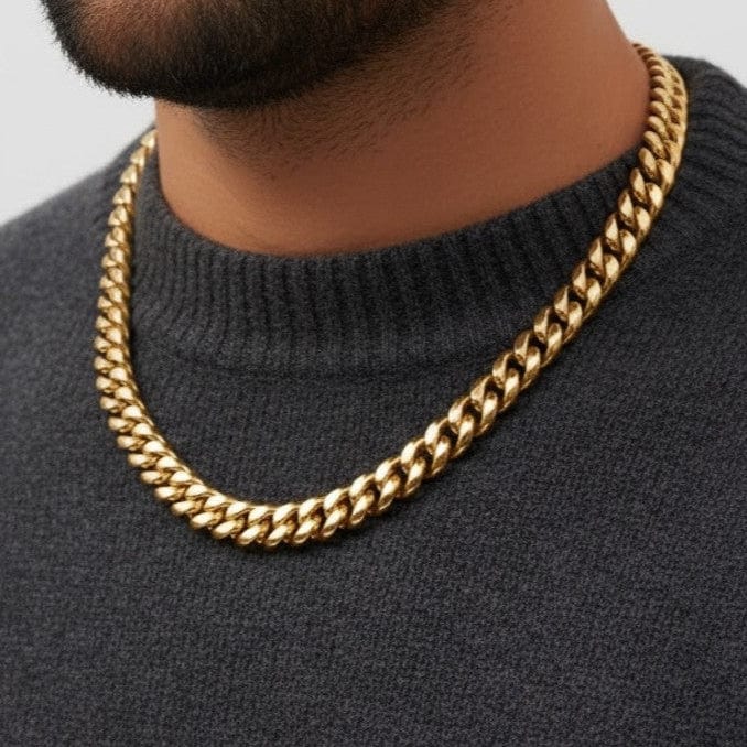zerno Cuban Link Chain in Gold - 10mm