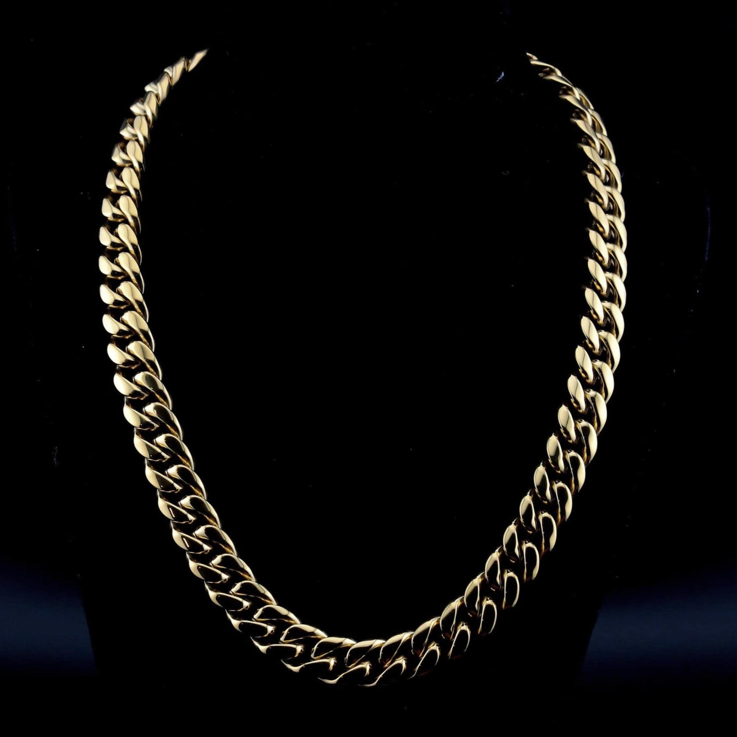 zerno Cuban Link Chain in Gold - 12mm