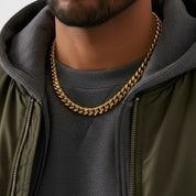 zerno Cuban Link Chain in Gold - 12mm