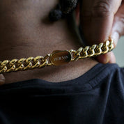 zerno Cuban Link Chain in Gold - 12mm