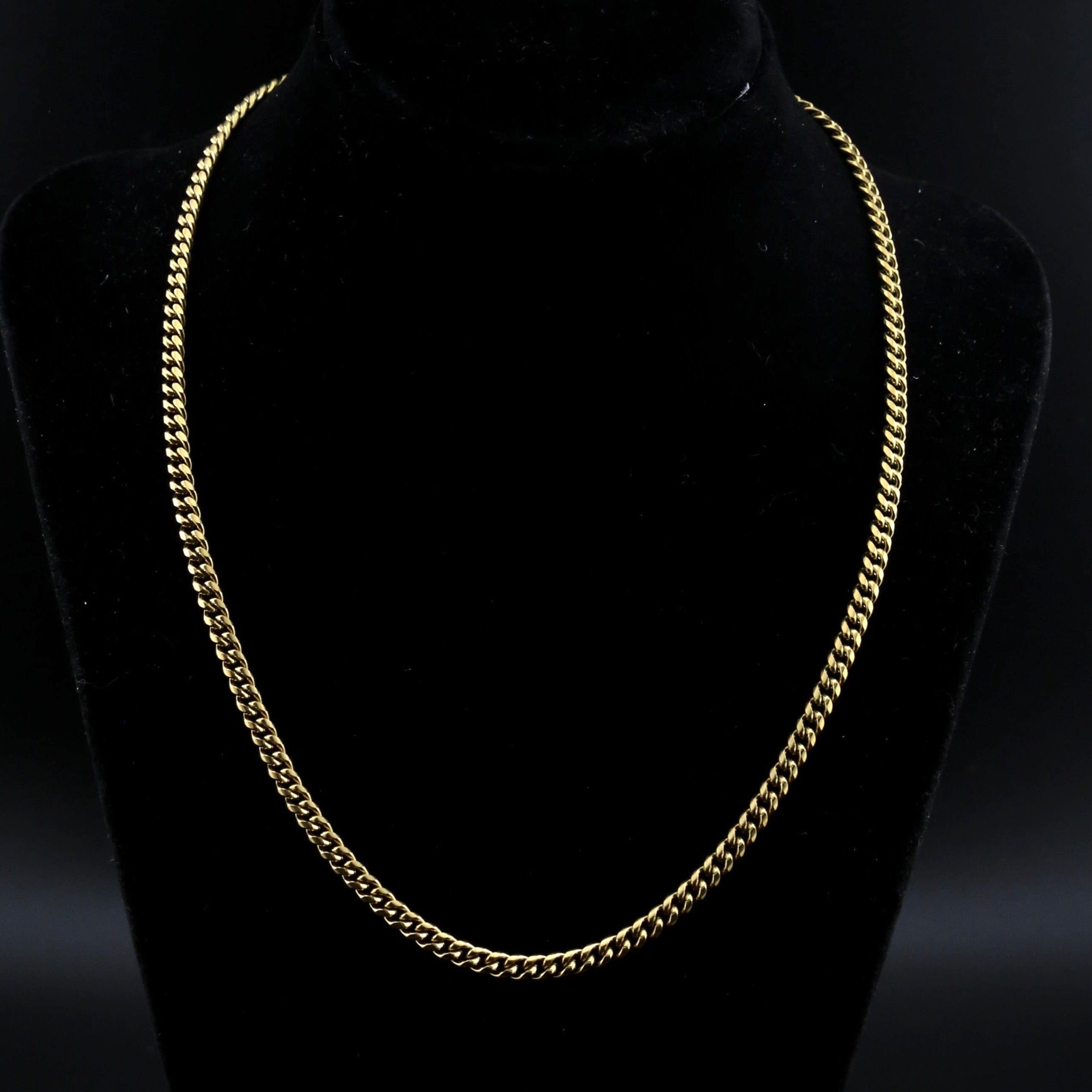 zerno Cuban Link Chain in Gold - 4mm