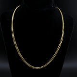 Cuban Link Chain in Gold - 4mm