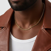 zerno Cuban Link Chain in Gold - 4mm