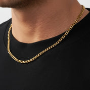 zerno Cuban Link Chain in Gold - 4mm