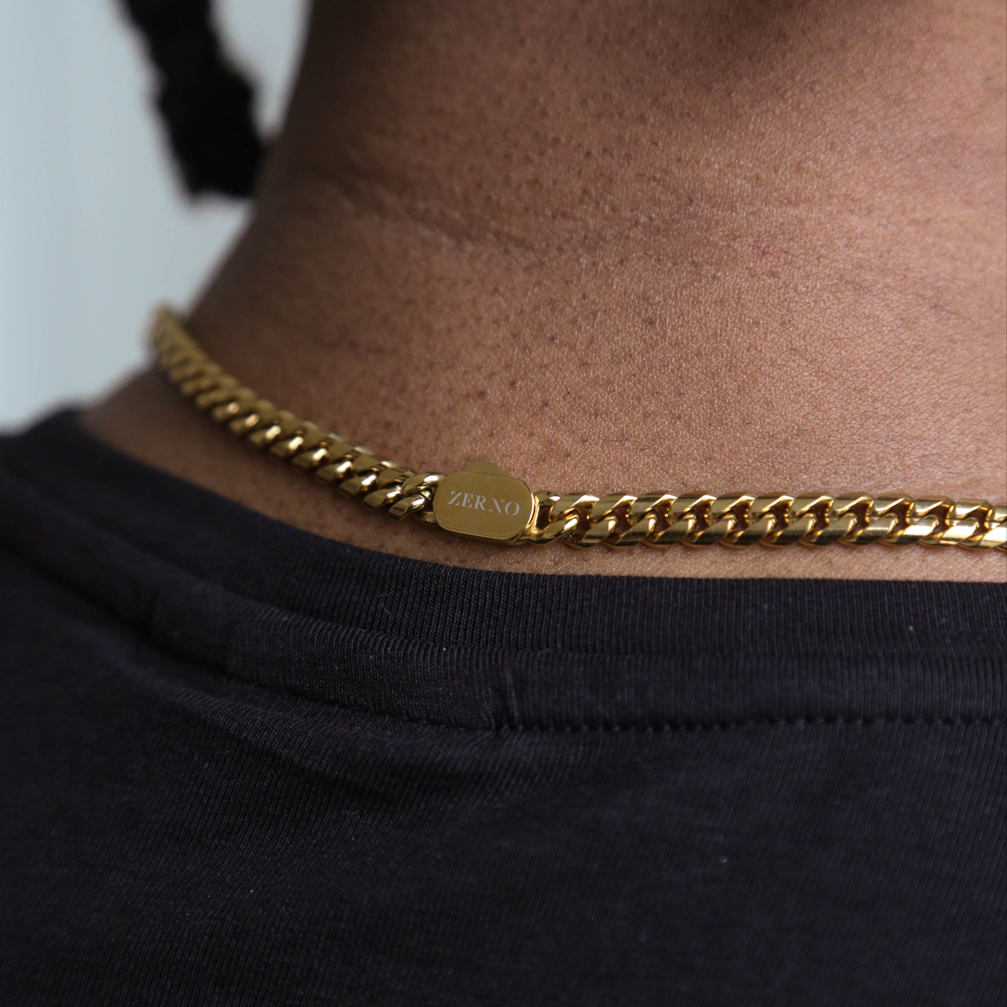 zerno Cuban Link Chain in Gold - 6mm