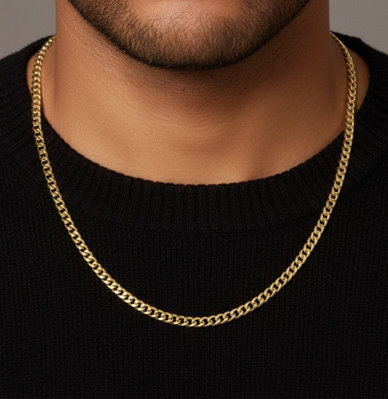zerno Cuban Link Chain in Gold - 6mm