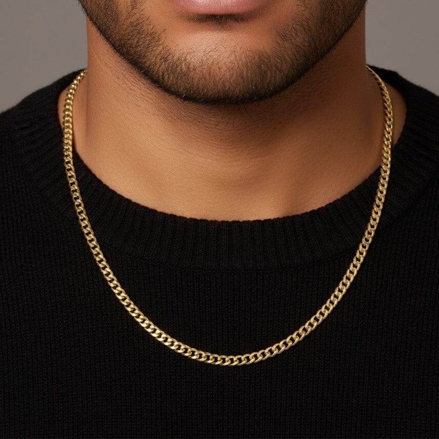 zerno Cuban Link Chain in Gold - 6mm