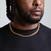 zerno Cuban Link Chain in Gold - 8mm